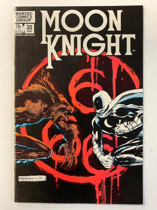 Moon Knight (1980) #30 VF Classic Sienkiewicz Cover