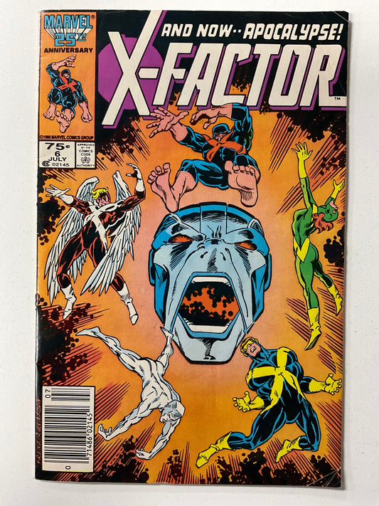 X-Factor (1986) #06 FN/VF Newsstand 1st full Apocalypse