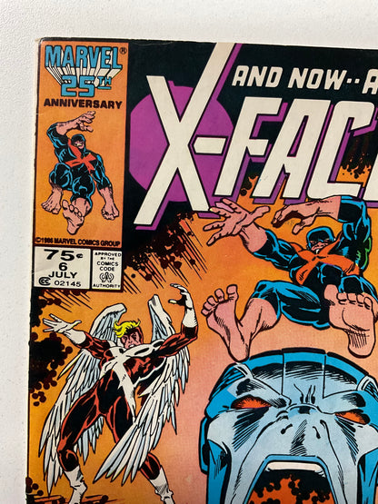 X-Factor (1986) #06 FN/VF Newsstand 1st full Apocalypse