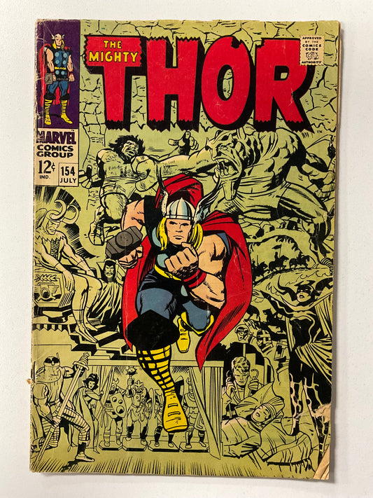 Thor (1966) #154 G Low Grade Jack Kirby Cover