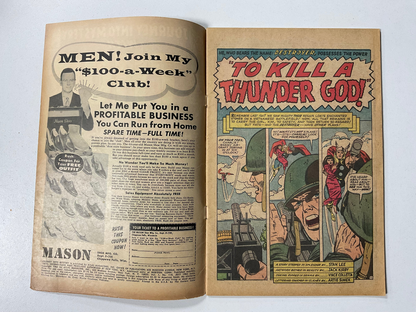 Journey Into Mystery (1952) #118 VG- 1st Appearance of the Destroyer