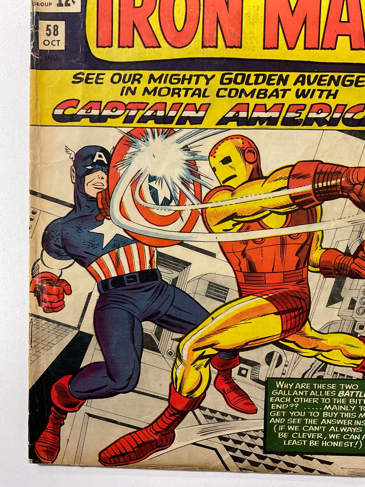 Tales of Suspense (1958) #58 VG- Classic Battle Cap vs Iron Man, 2nd Kraven the Hunter