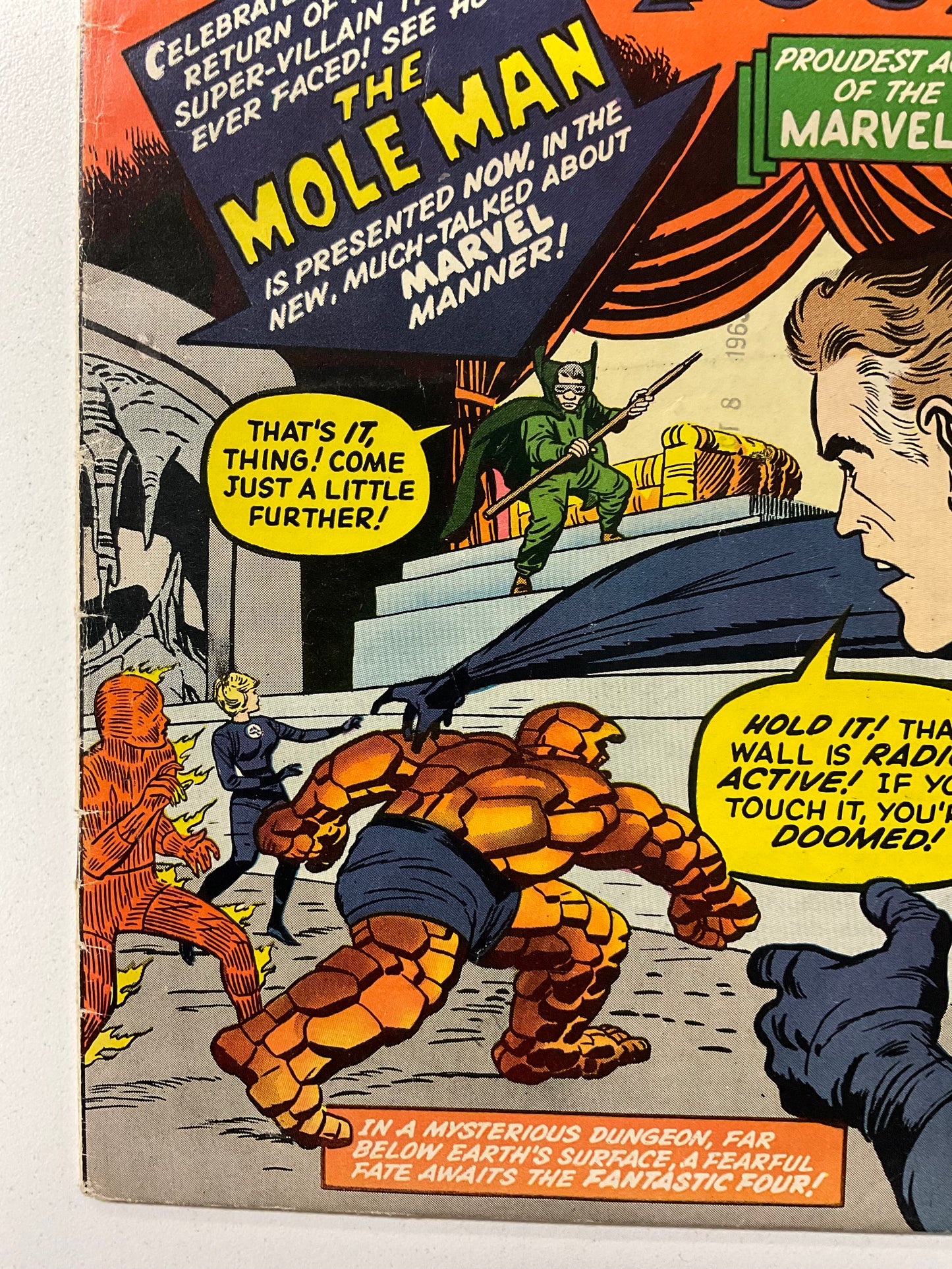 Fantastic Four (1961) #22 VG+ 2nd Mole Man, Thing says “It’s Clobberin’ Time” for the first time