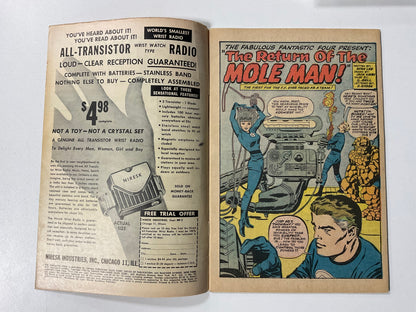 Fantastic Four (1961) #22 VG+ 2nd Mole Man, Thing says “It’s Clobberin’ Time” for the first time