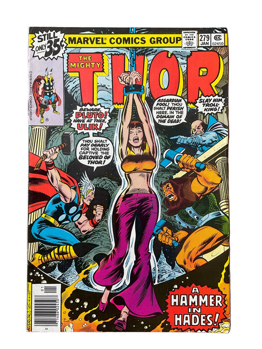 Thor (1966) #279 FN/VF Newsstand Jane Foster Bondage Cover