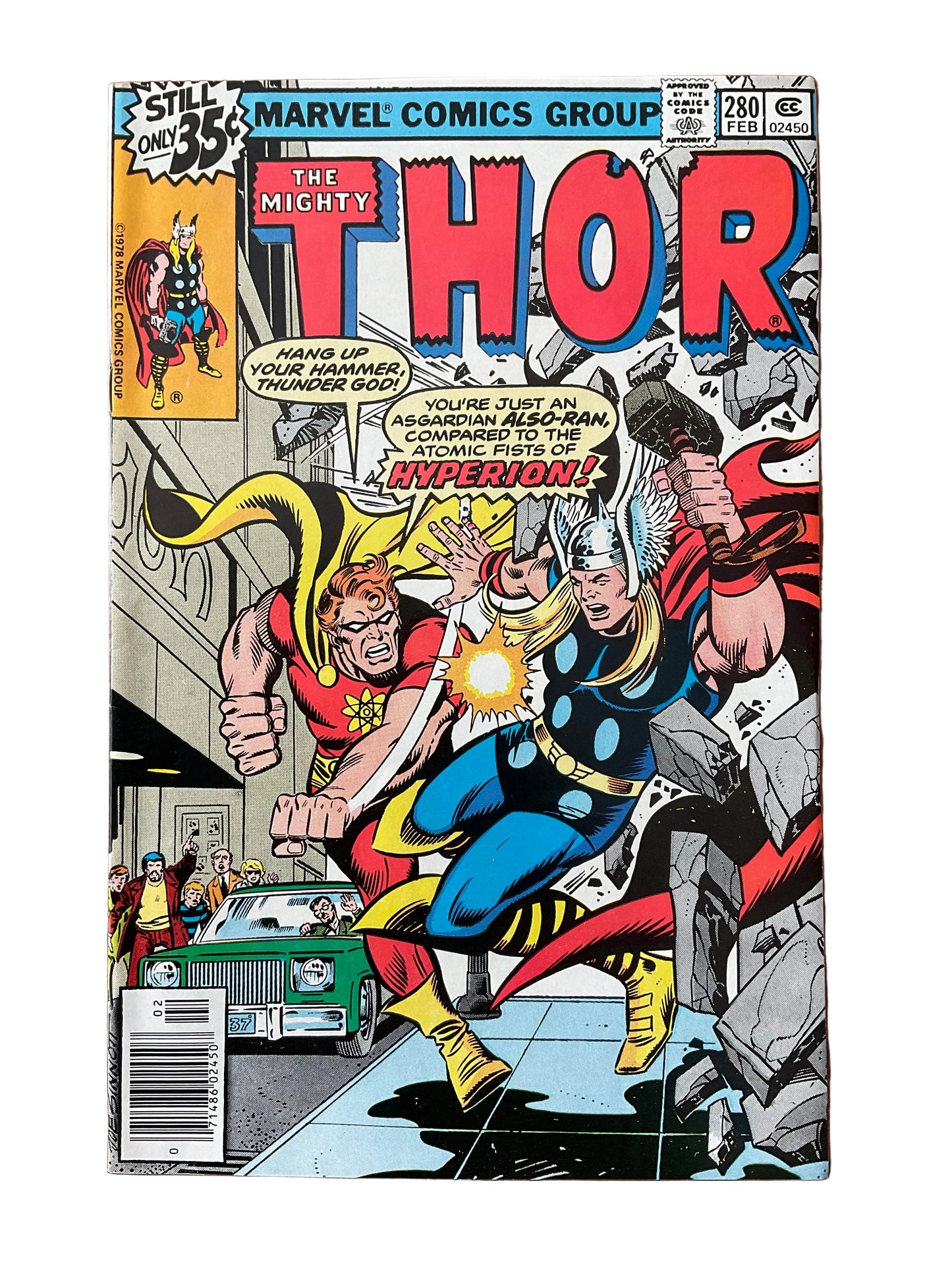 Thor (1966) #280 VF- Newsstand Thor vs Hyperion