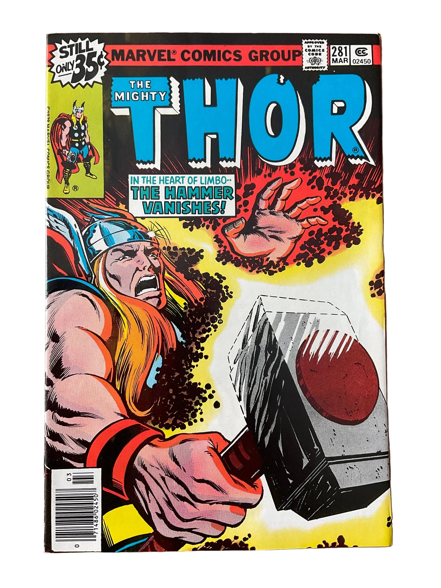 Thor (1966) #281 VF- Newsstand Awesome Cockrum Cover