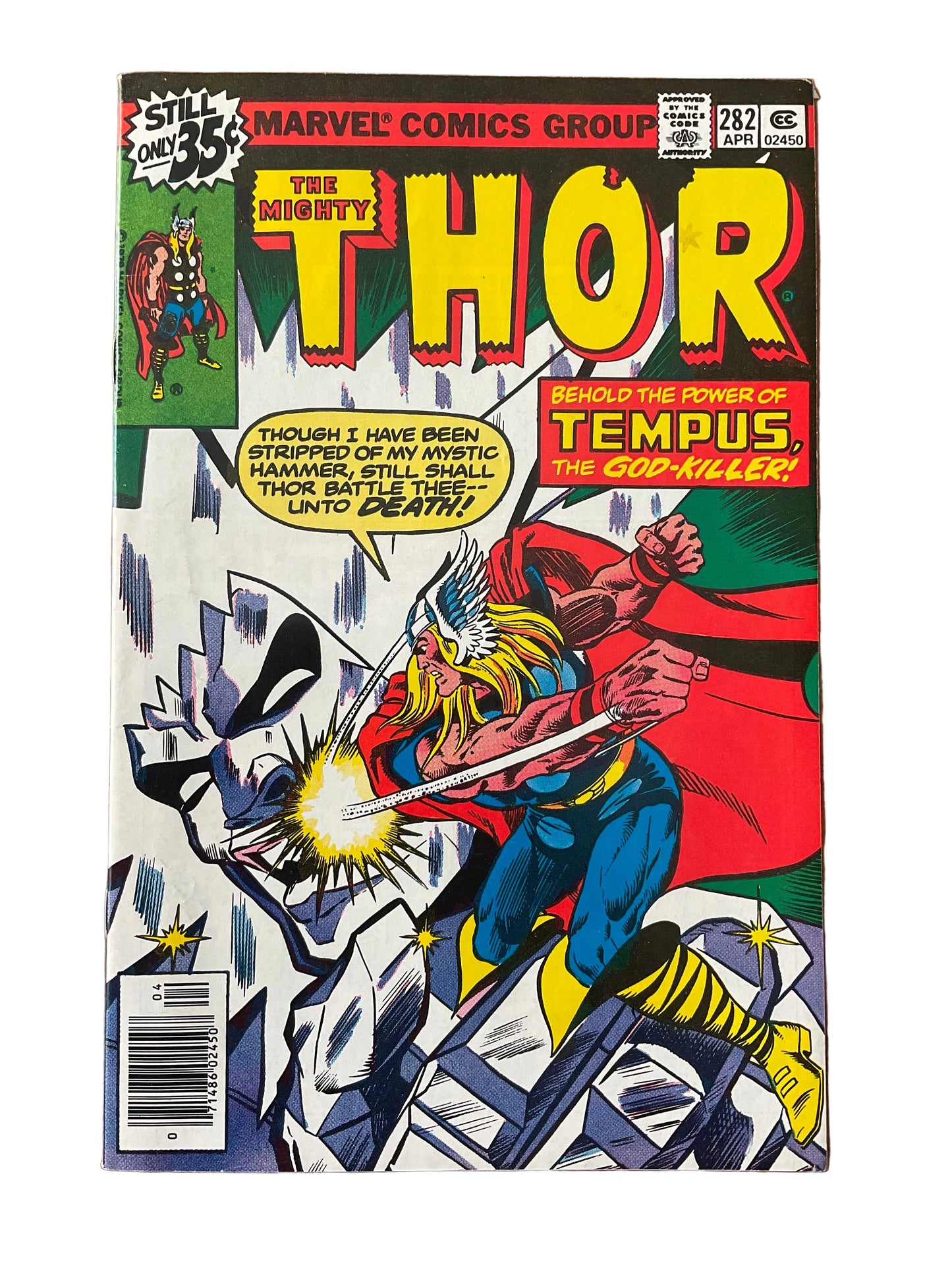 Thor (1966) #282 VF 1st Cameo of Time-Keepers, Mark Jewelers Insert