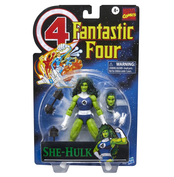 MARVEL LEGENDS RETRO CARD FANTASTIC FOUR SHE-HULK FIGURE