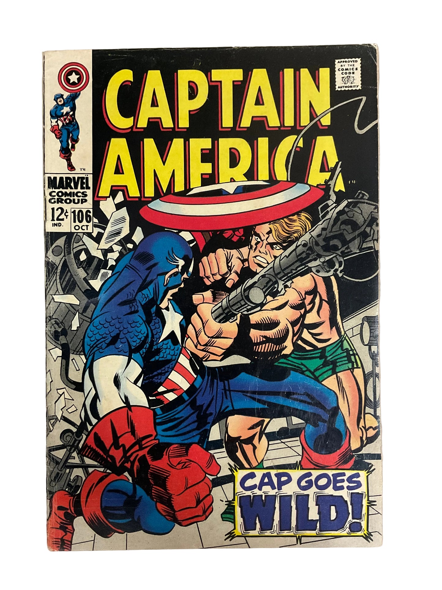 Captain America (1968) #106 G/VG Kirby Cover And Interiors