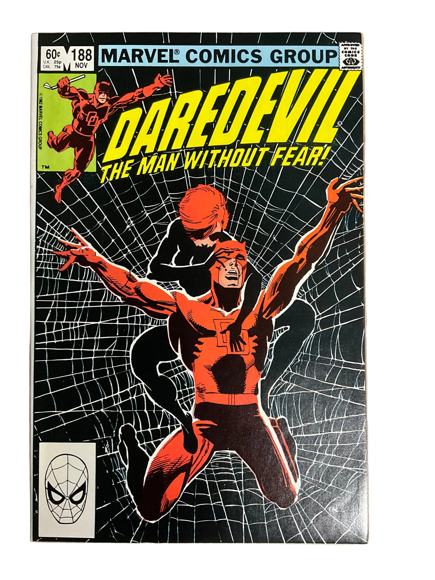 Daredevil (1964) #188 VF/NM Iconic Frank Miller Cover