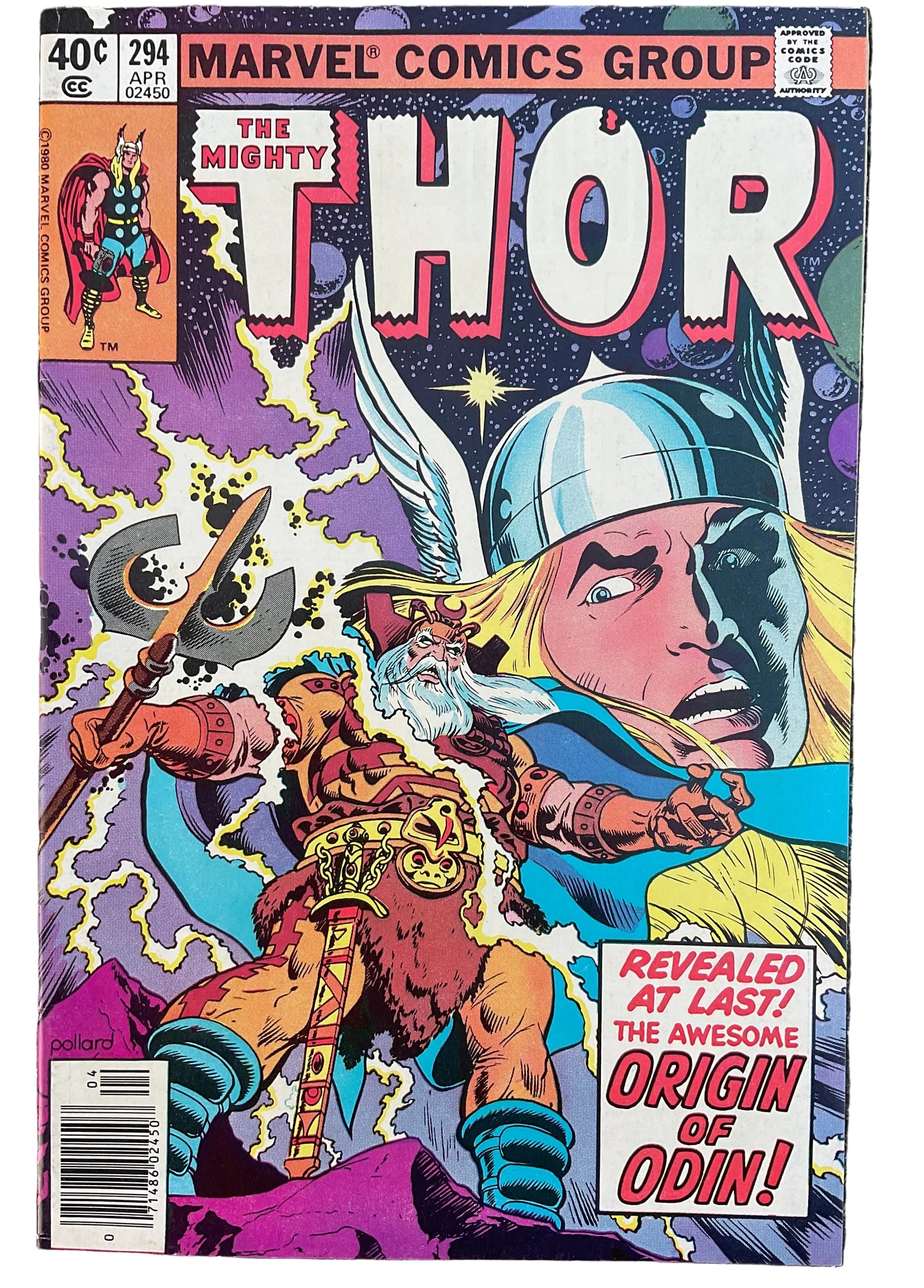 Thor (1966) #294 VF+ Origin of Odin & Asgard Newsstand Edition