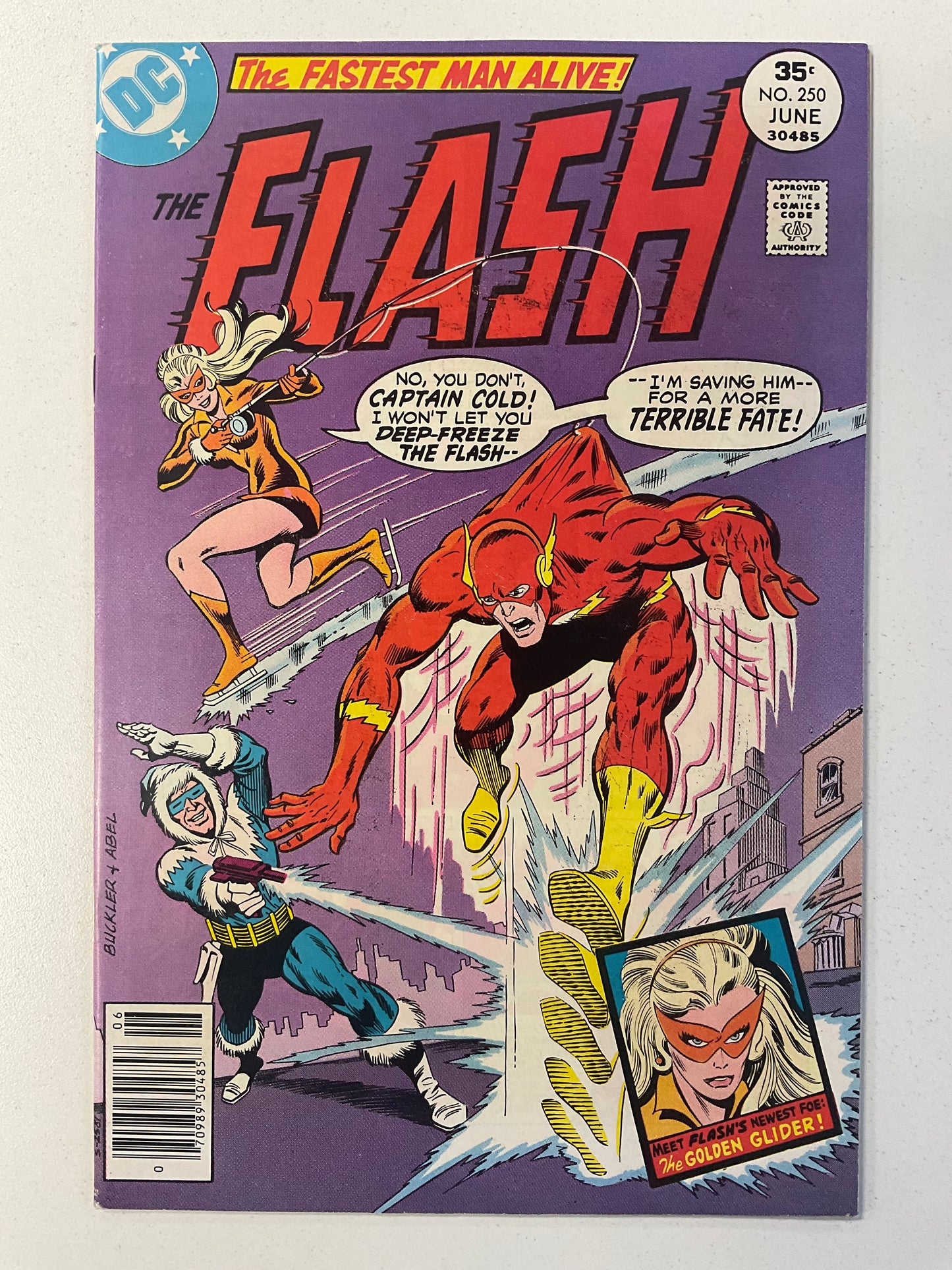 Flash (1959) #250 VF+ 1st Golden Glider, sister of Captain Cold