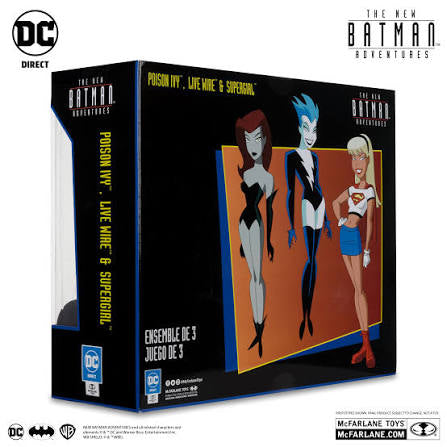 NEW BATMAN ADVENTURES: GIRLS NIGHT OUT 3 PACK POISON IVY, LIVE WIRE & SUPERGIRL