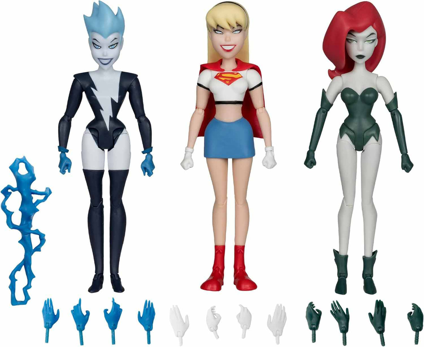 NEW BATMAN ADVENTURES: GIRLS NIGHT OUT 3 PACK POISON IVY, LIVE WIRE & SUPERGIRL