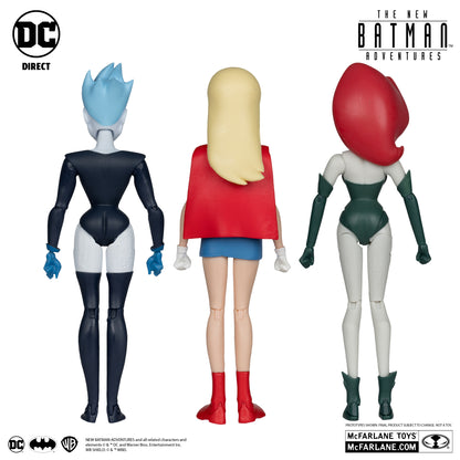 NEW BATMAN ADVENTURES: GIRLS NIGHT OUT 3 PACK POISON IVY, LIVE WIRE & SUPERGIRL