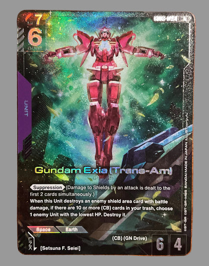 Gundam Exia (Trans-Am) (LR+) - Steel Requiem (GD03) Gundam Card Game