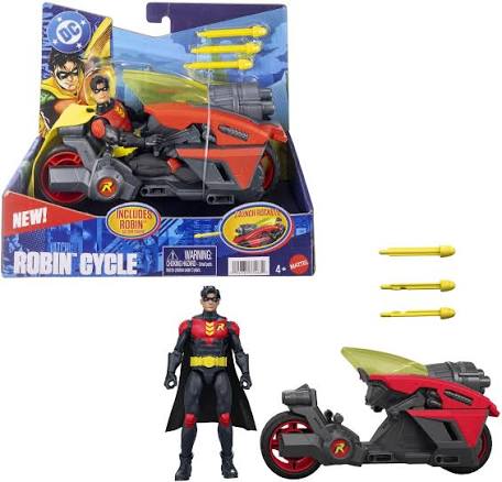 DC PREMIER 6.5" ROBIN & MOTORCYCLE VEHICLE SET