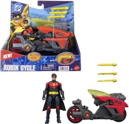 DC PREMIER 6.5" ROBIN & MOTORCYCLE VEHICLE SET