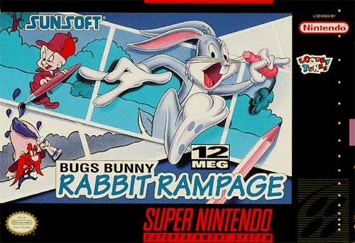 SNES BUGS BUNNY RABBIT RAMPAGE