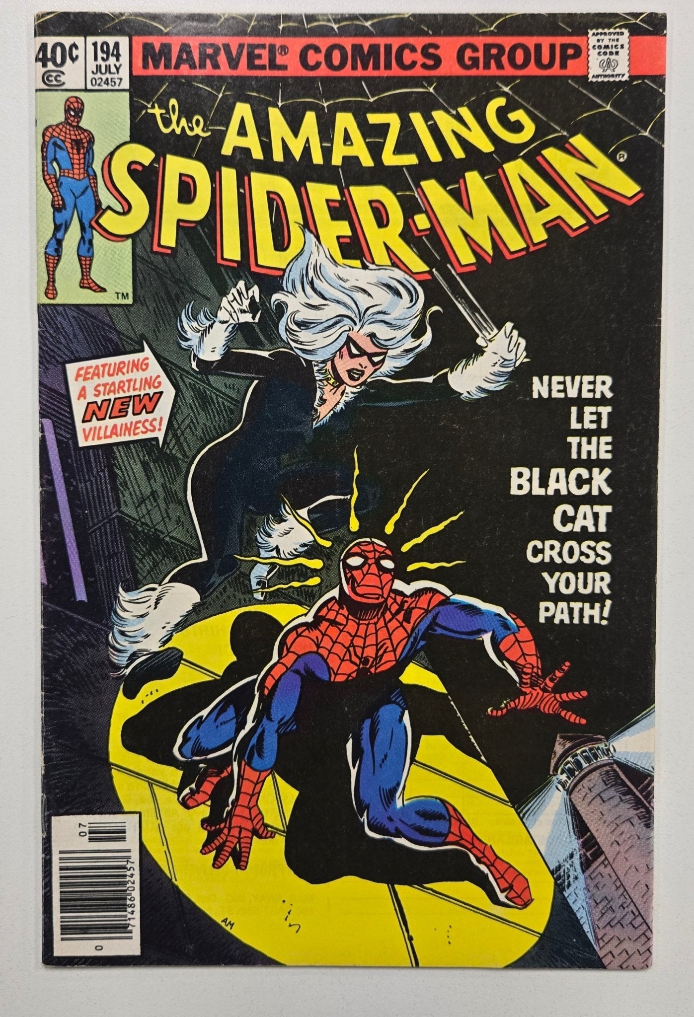 Amazing Spider - Man (1963) 194 VF 1st app. Of Black Cat - Infinite Collectibles