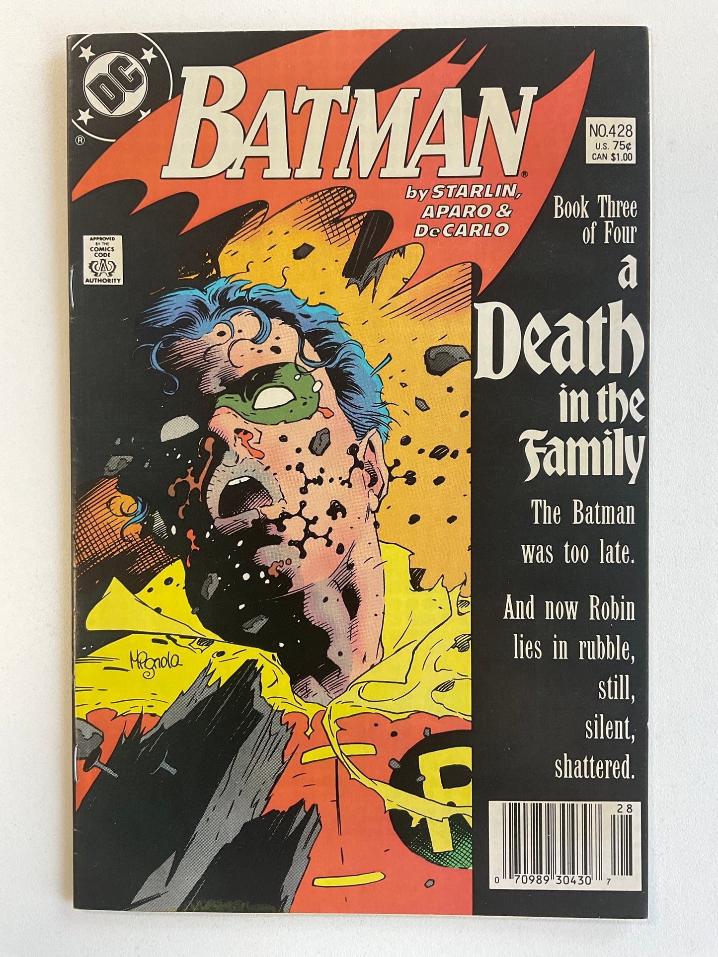 Batman (1940) #428 VF- “Death” of Jason Todd Newsstand Edition