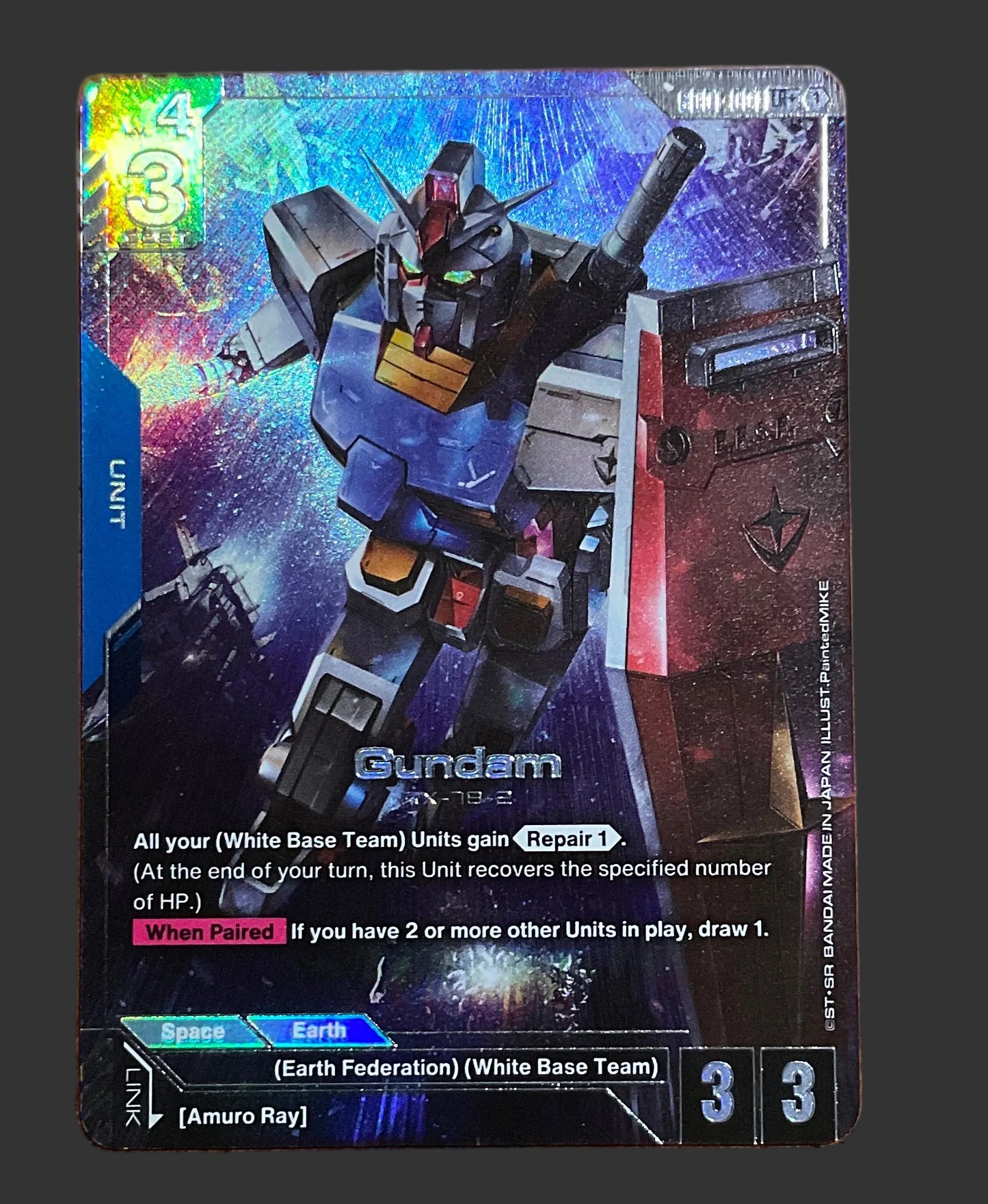 Gundam (GD01-001) (LR+) - Newtype Rising (GD01) Gundam Card Game