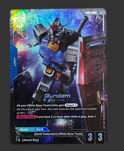 Gundam (GD01-001) (LR+) - Newtype Rising (GD01) Gundam Card Game