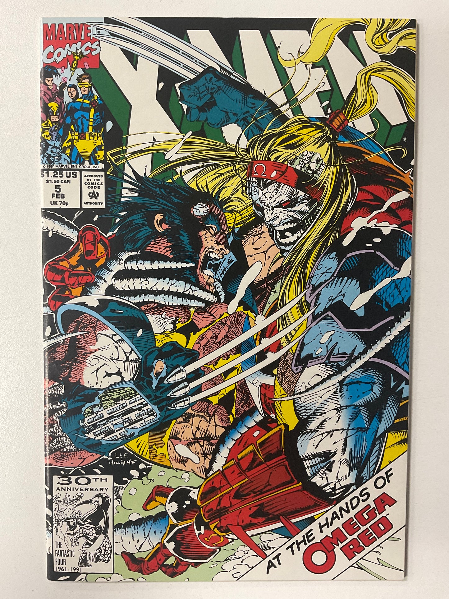 X-Men (1991) #05 VF/NM 1st Omega Red Cover JIM LEE
