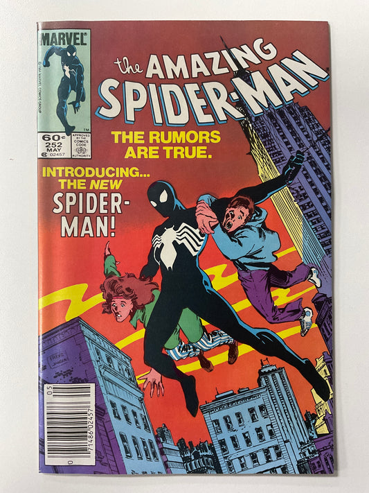 AMAZING SPIDER-MAN (1963) #252 VF/NM KEY 1ST BLACK COSTUME IN TITLE