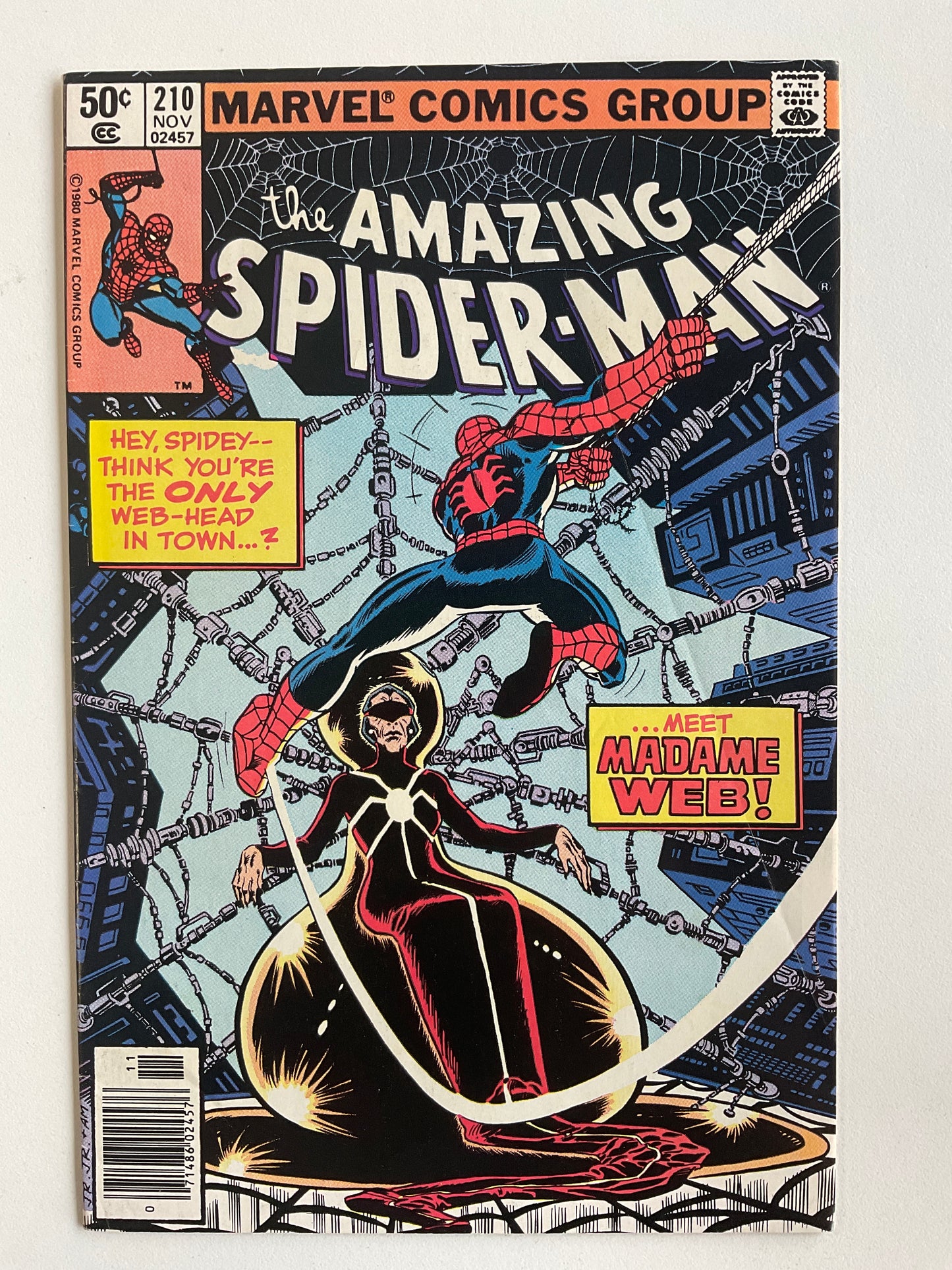 AMAZING SPIDER-MAN (1963) #210 VG/FN KEY 1ST MADAME WEB