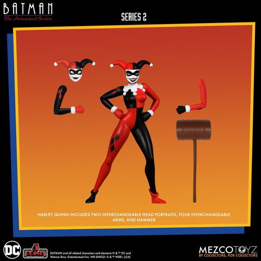 Mezco 5 Points Batman the Animated Series Series 2 Harley Quinn 3.75" Action Figure - Infinite Collectibles