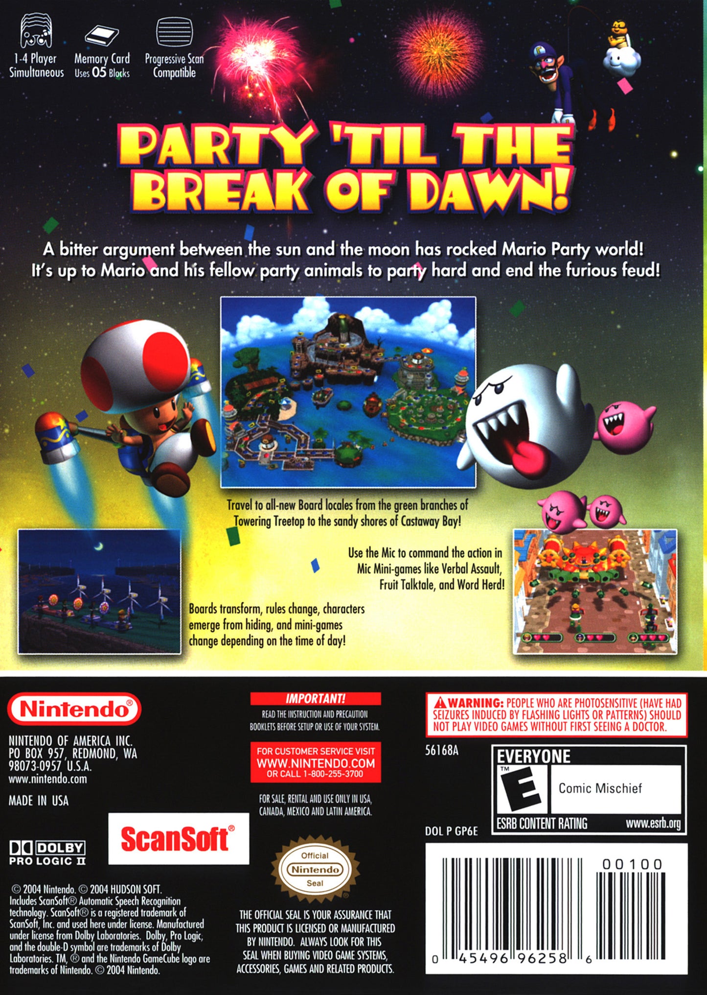 GC MARIO PARTY 6 WITHOUT MICROPHONE