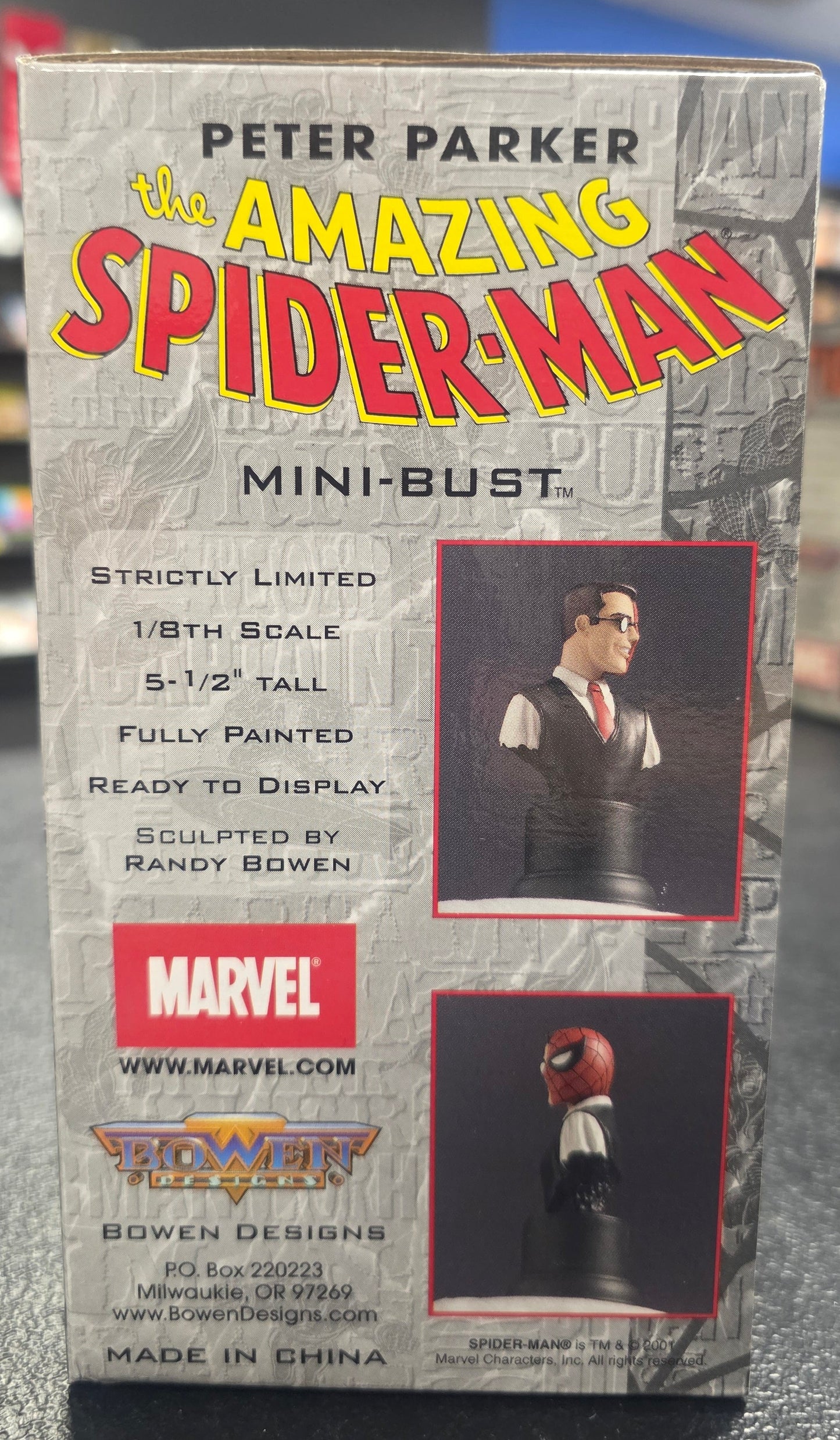 BOWEN DESIGNS PETER PARKER SPIDER-MAN MINI BUST #3206/6000