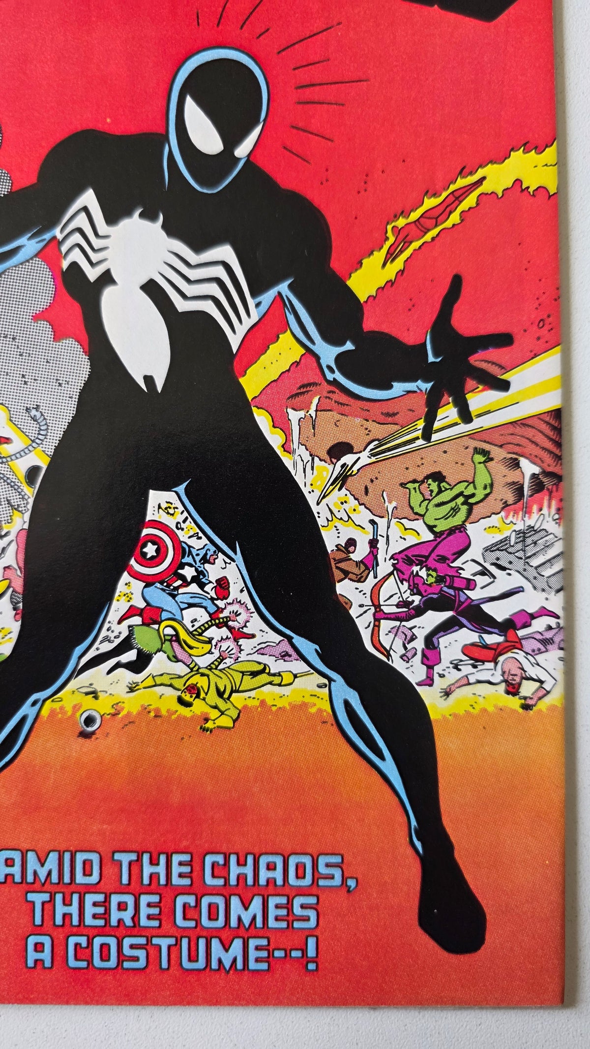 Marvel Super Heroes Secret Wars (1984) #08 - "Invasion!" Origin of Black Symbiote Costume, Iconic Cover Newsstand Editon
