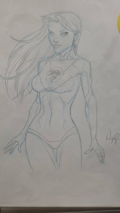 Ryan Ottley Atom Eve sketch