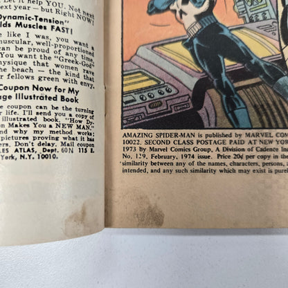 Amazing Spider-Man (1963) #129 G/VG-  1st appearance of The Punisher