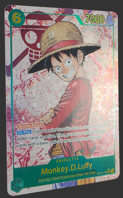 Monkey.D.Luffy (118) (Parallel) - Carrying On His Will (OP13) NM