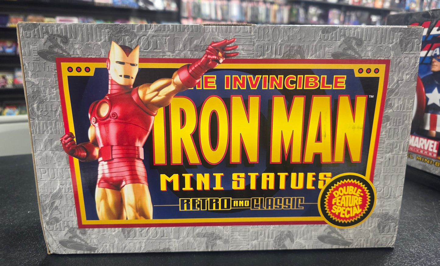BOWEN DESIGNS IRON MAN MINI STATUE CLASSIC & RETRO 2-PACK #903/5000
