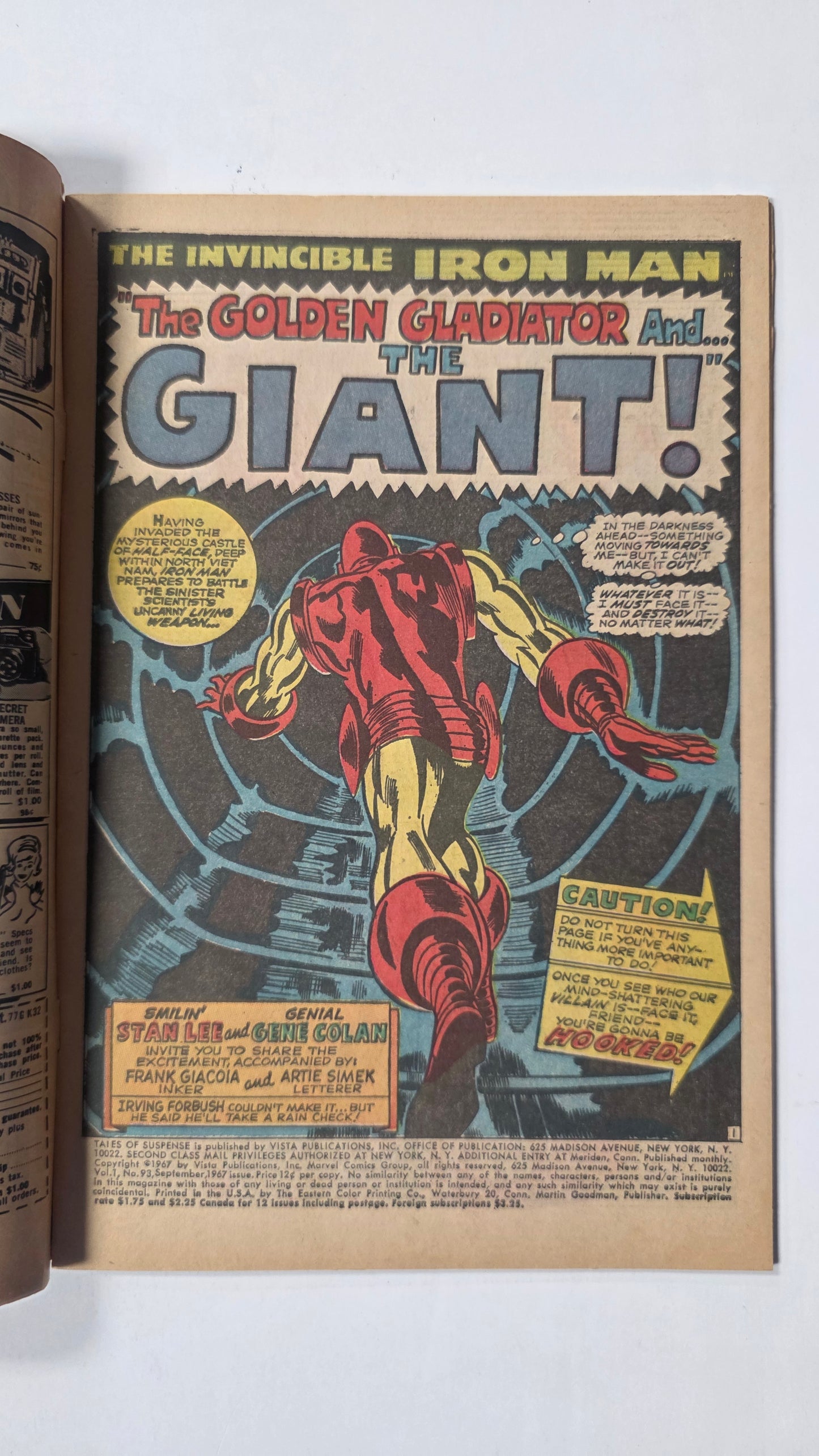 Tales of Suspense (1958) #93 FN/VF (7.0) M.O.D.O.K. cameo Comic Book