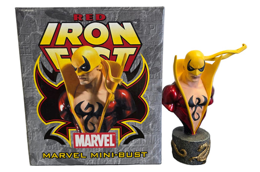 BOWEN DESIGNS IRON FIST RED VERSION MINI BUST
