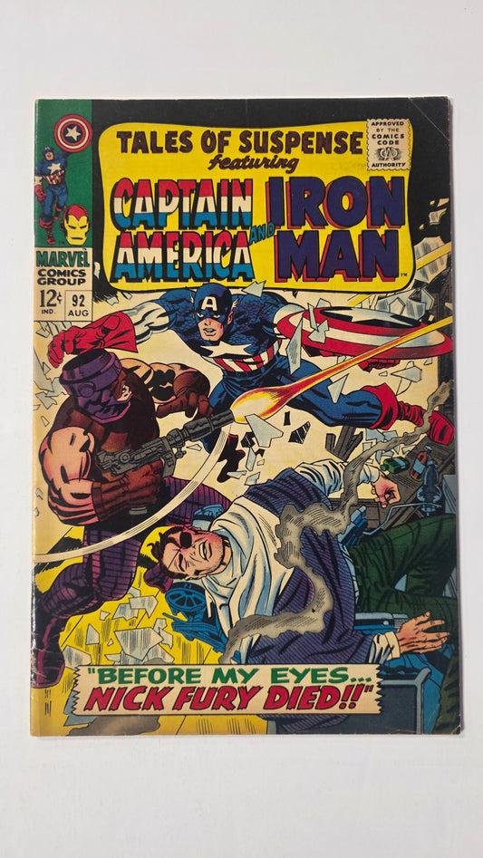 Tales of Suspense (1958) #92 FN- (5.5) Comic Book