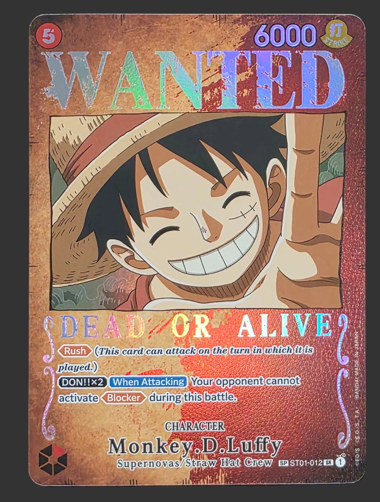 Monkey.D.Luffy (Wanted Poster) - Pillars of Strength (OP03)