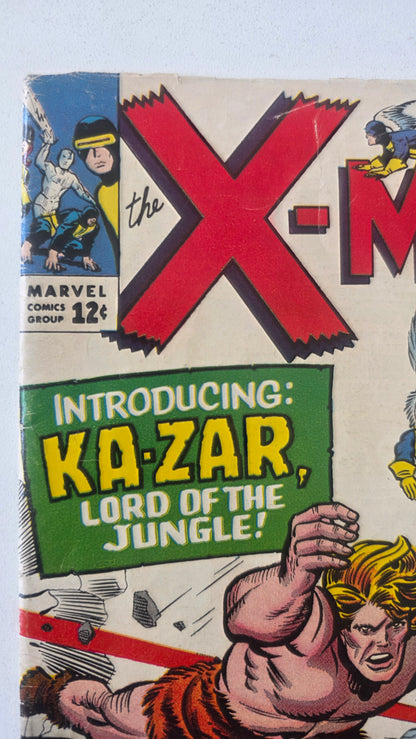 Uncanny X-Men (1963) #10 "The Coming of...Ka-Zar!" 1st Ka-Zar and Zabu in Silver Age, Intro of Savage Land