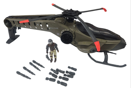 GI JOE VINTAGE 1990 RETALIATOR HELICOPTER WITH UPDRAFT
