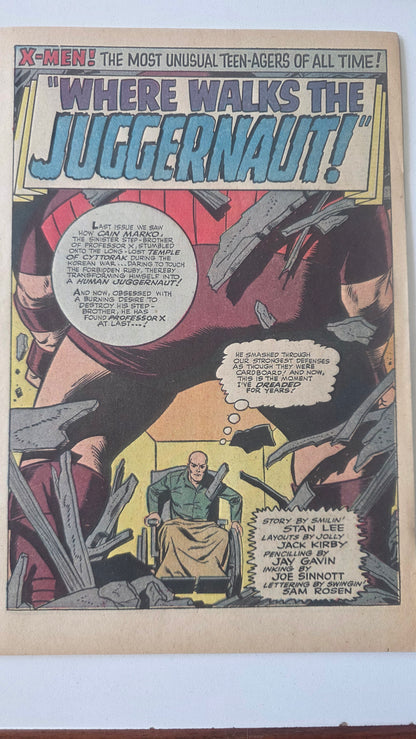 Uncanny X-Men (1963) #13 "Where Walks the Juggernaut!" 2nd Appearance of Juggernaut