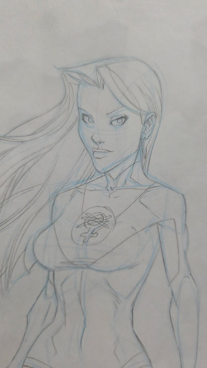 Ryan Ottley Atom Eve sketch