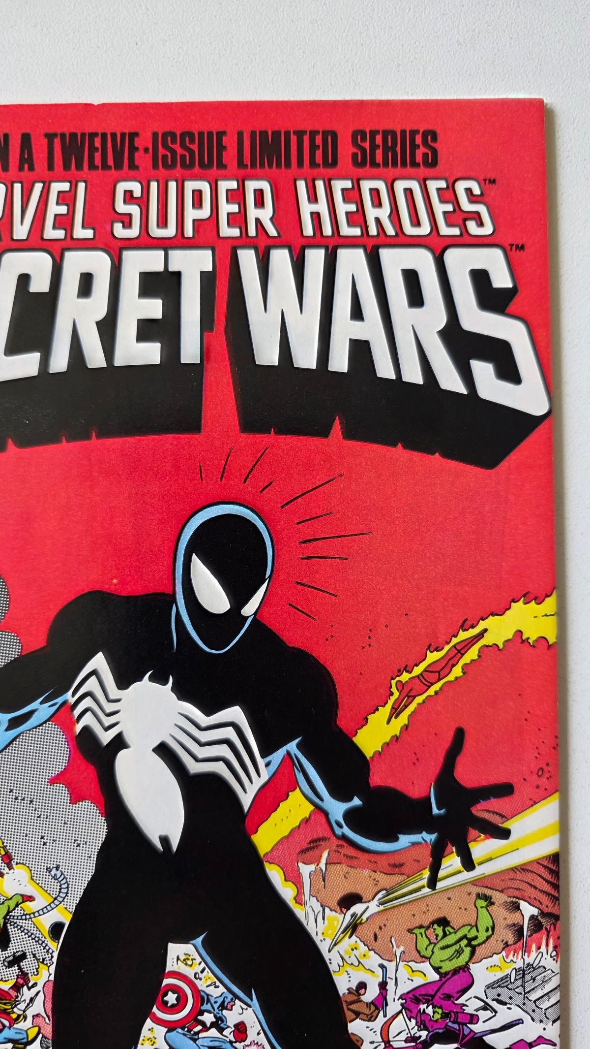 Marvel Super Heroes Secret Wars (1984) #08 - "Invasion!" Origin of Black Symbiote Costume, Iconic Cover Newsstand Editon