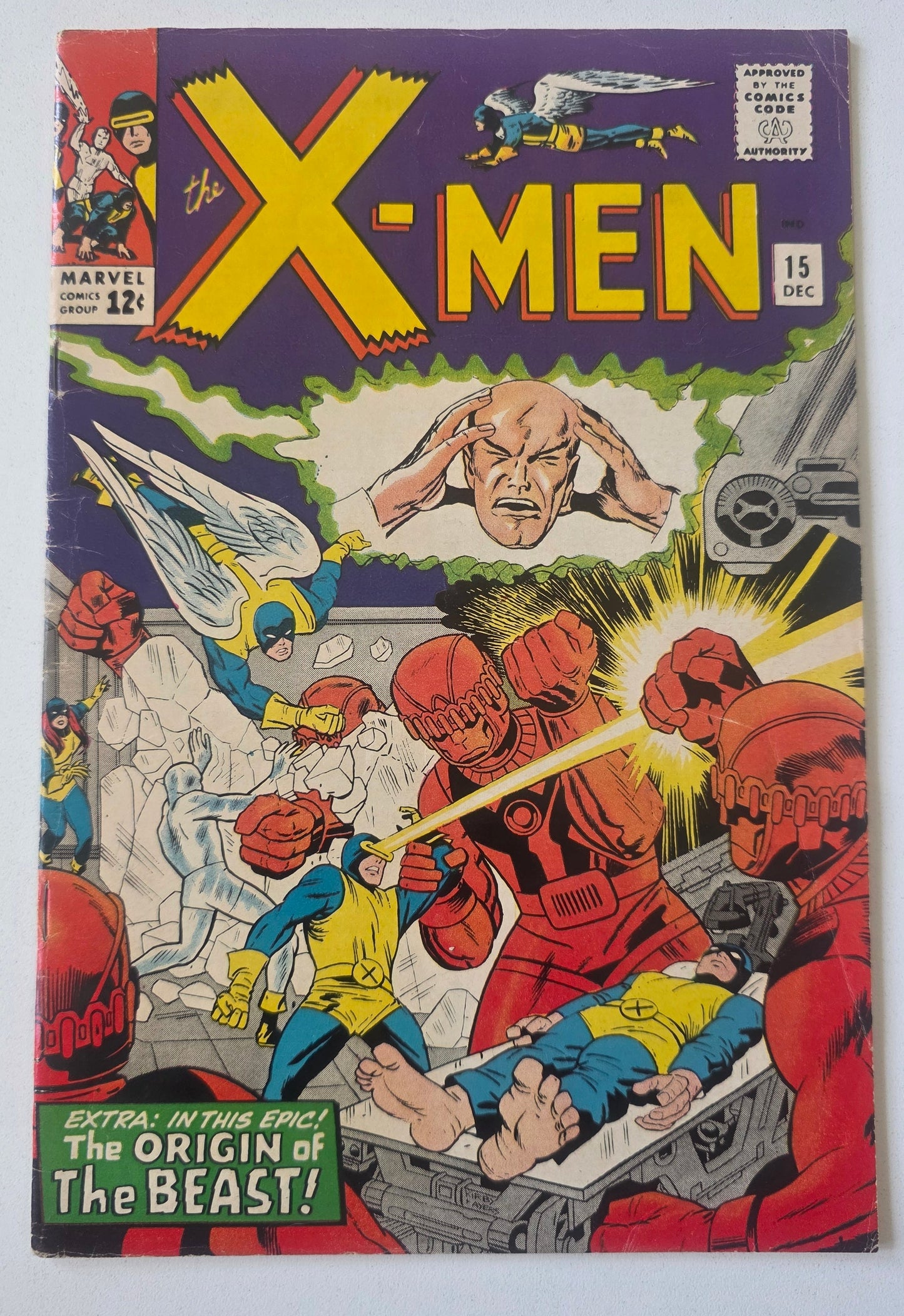 Uncanny X-Men (1963) #15 "Prisoners of the Mysterious Master Mold" 1st Appearance of Master Mold, Origin of Beast, 2nd Sentinels
