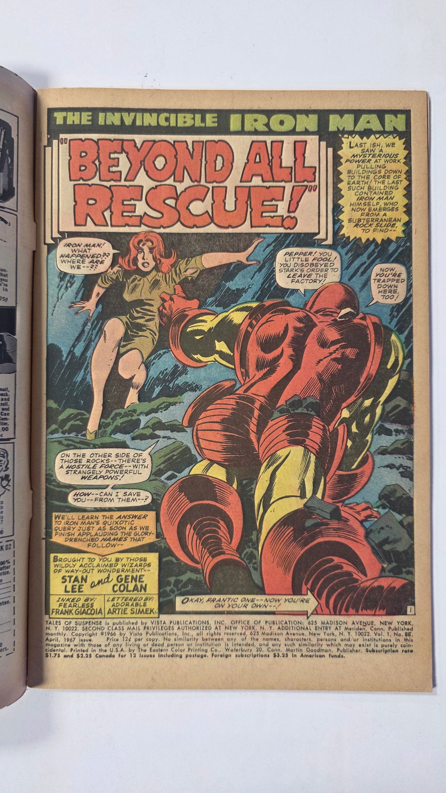 Tales of Suspense (1958) #88 VG/FN